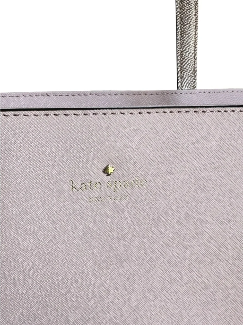 Kate Spade Blush Pink Saffiano Leather Tote Gold Strap NWOT Original Dust Bag